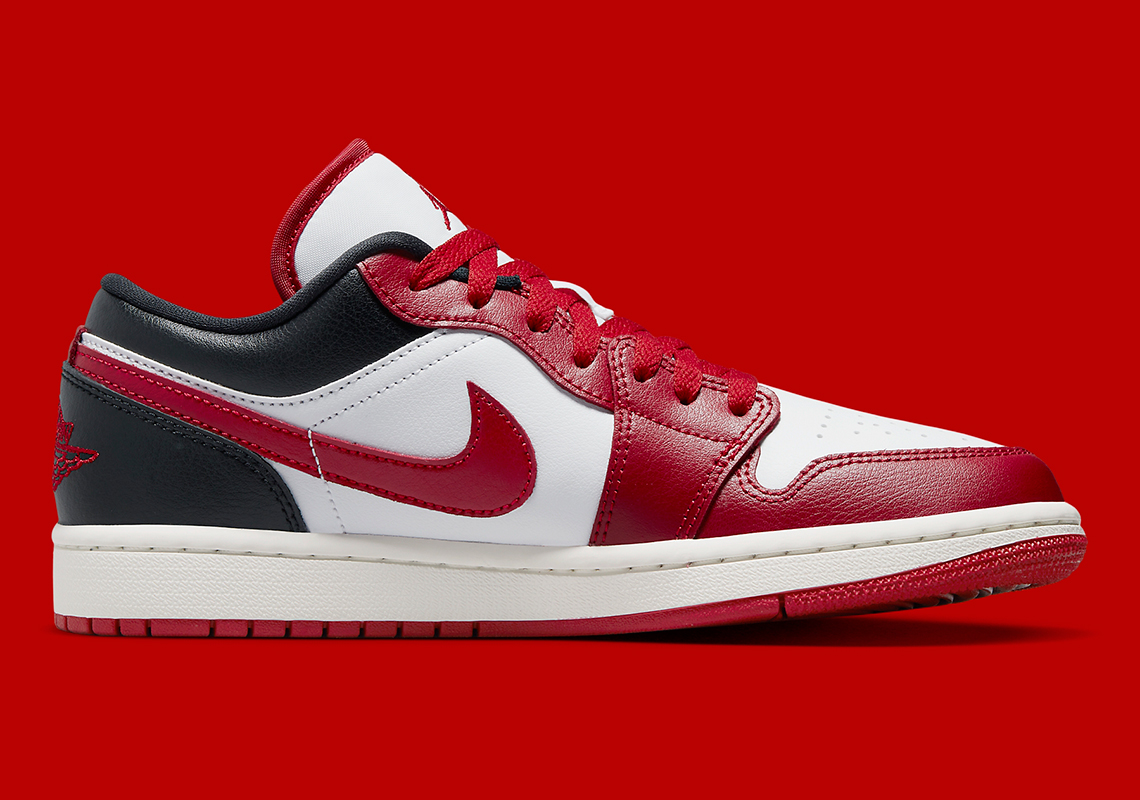 Air Jordan 1 Low Womens Red White Black Dc0774 160 4