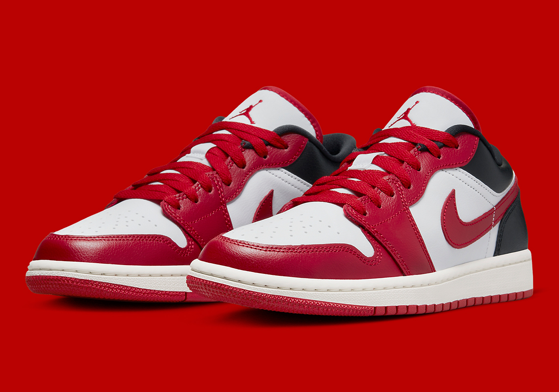 Air Jordan 1 Low Womens Red White Black Dc0774 160 7