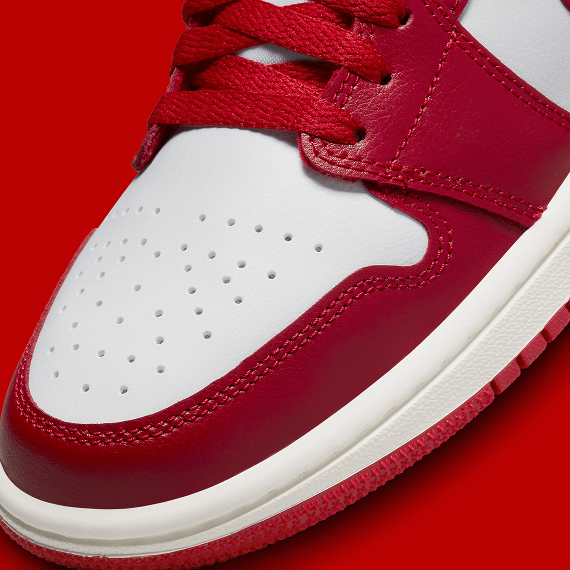 Air Jordan 1 Low Womens Red White Black Dc0774 160 8