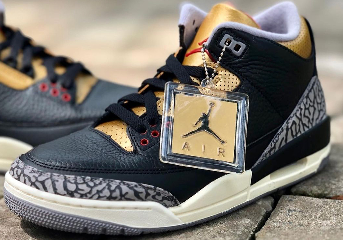 Air Jordan 3 Womens "Black Cement Gold" Releasing October 6th