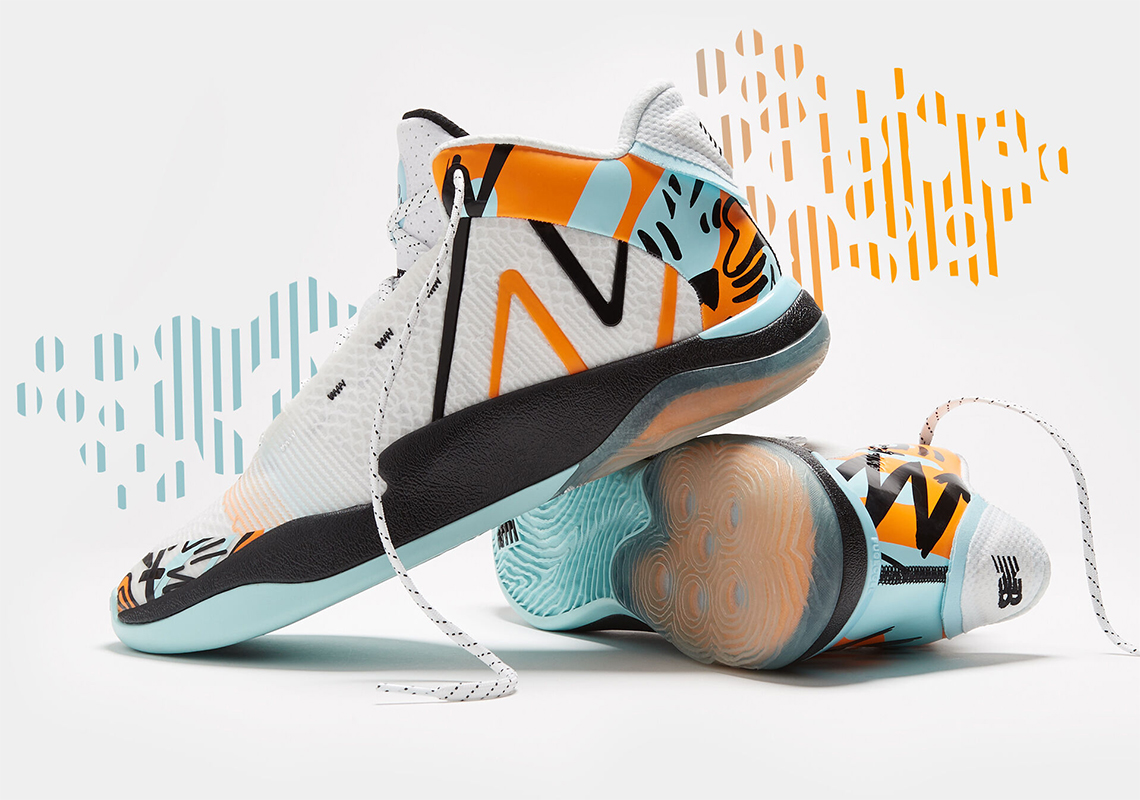 The New Balance TWO WXY V2 Decorated In Marigold And Bleach Blue