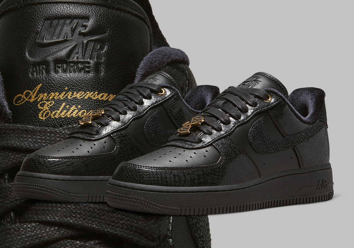 Luxurious Materials And Accessories Collide On The Newest Nike Air Force 1 "Anniversary Edition"