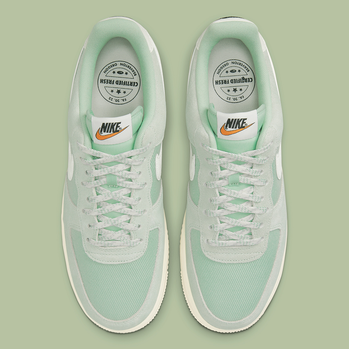 Nike Air Force 1 Low Certified Fresh Enamel Green Sail Do9801 300 2