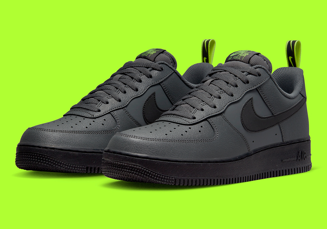 Nike Air Force 1 Low Grey Black Volt Dz4510 001 4