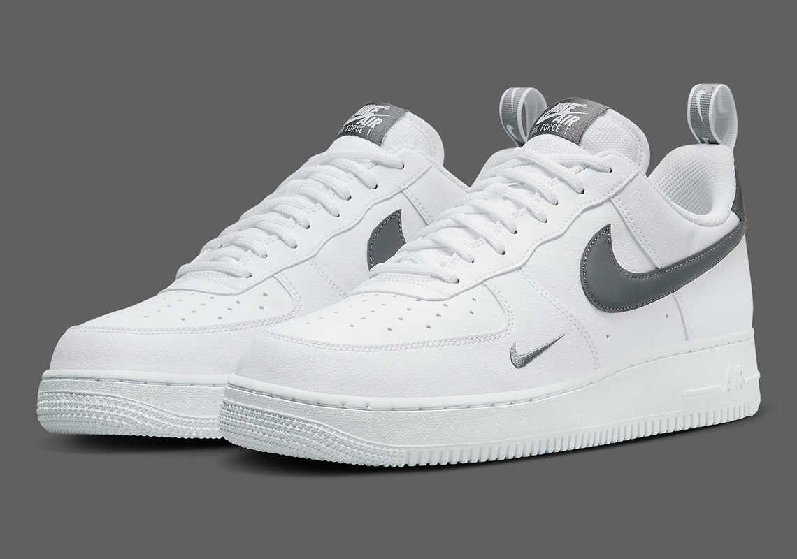 Nike Air Force 1 Low White Grey Ribbon Dx8967 100 4