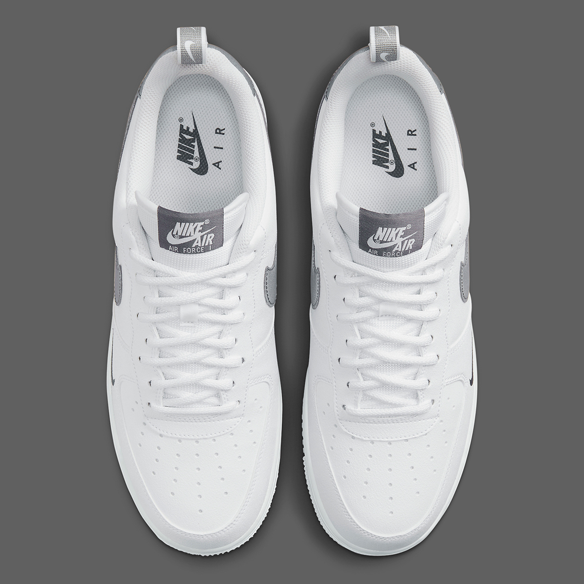 Nike Air Force 1 Low White Grey Ribbon Dx8967 100 5