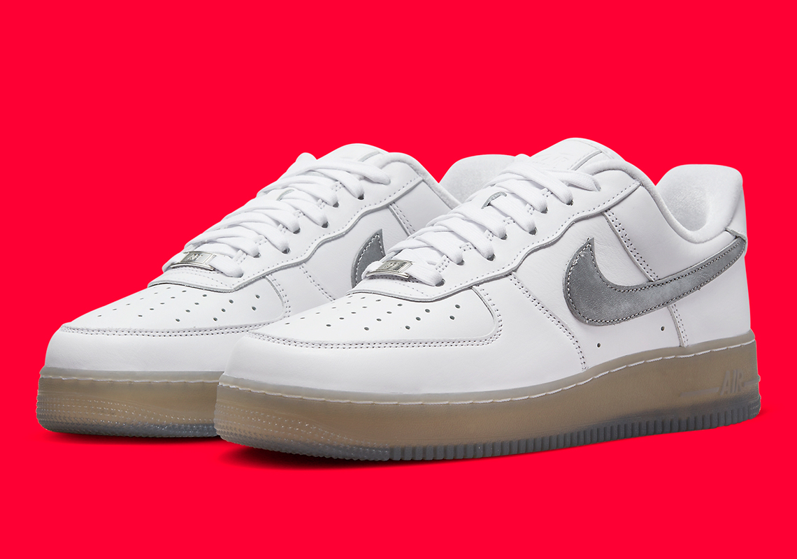 Nike Air Force 1 Low White Metallic Silver Coconut Milk Hyper Pink Dx3945 100 1