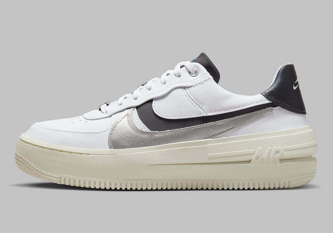 Nike Air Force 1 Plt Af Orm White Silver Black Dx3199 100 3