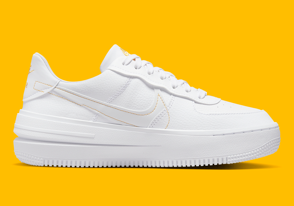 Nike Air Force 1 Plt Af Orm White Yellow Ochre Summit White Dj9946 102 3