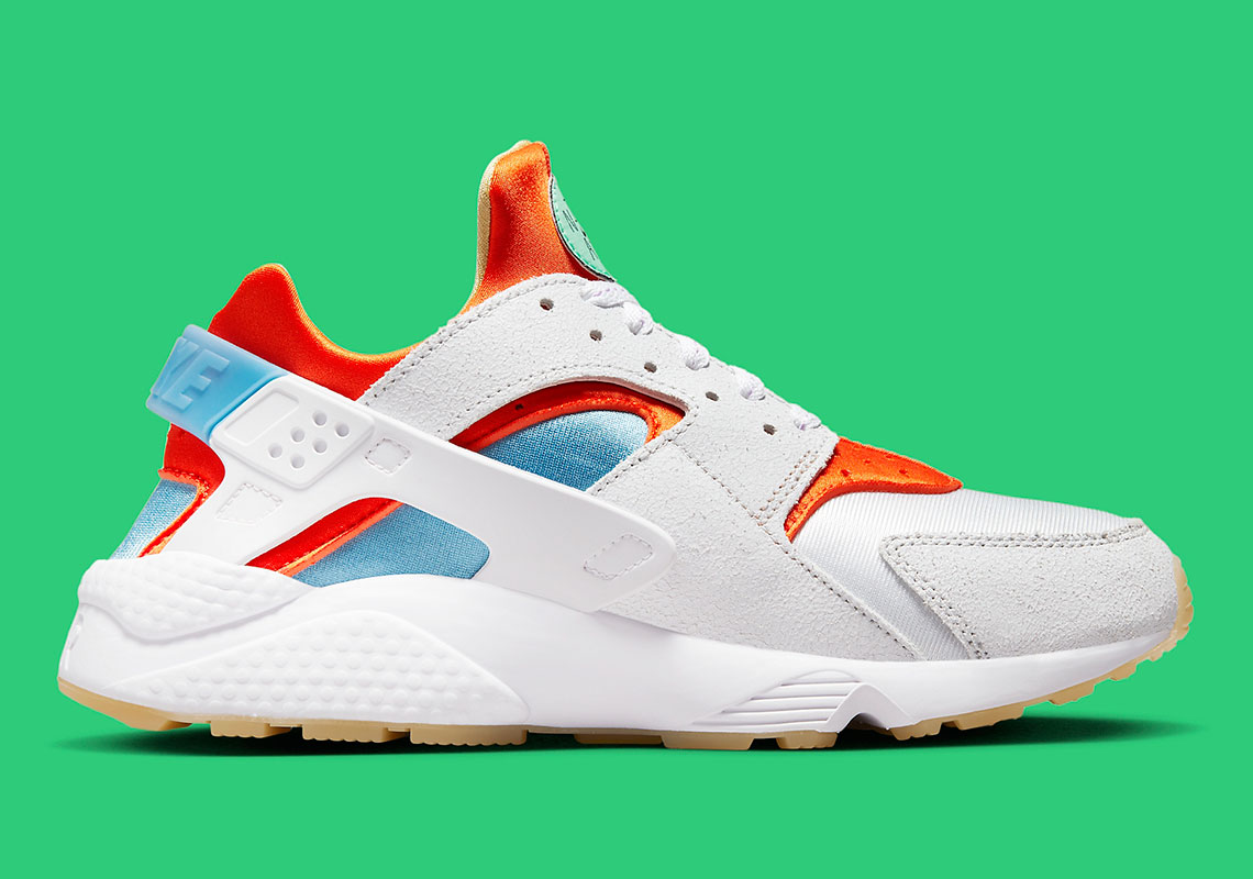 Nike Air Huarache White Orange Blue Dx2345 100 1