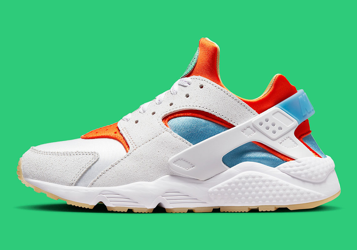 Nike Air Huarache White Orange Blue Dx2345 100 5