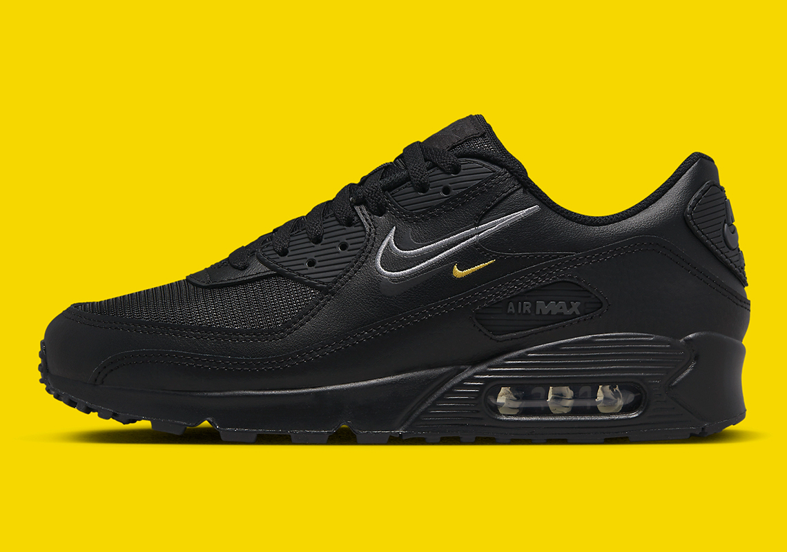 Nike Air Max 90 Black Multi Swoosh Dx2651 001 2