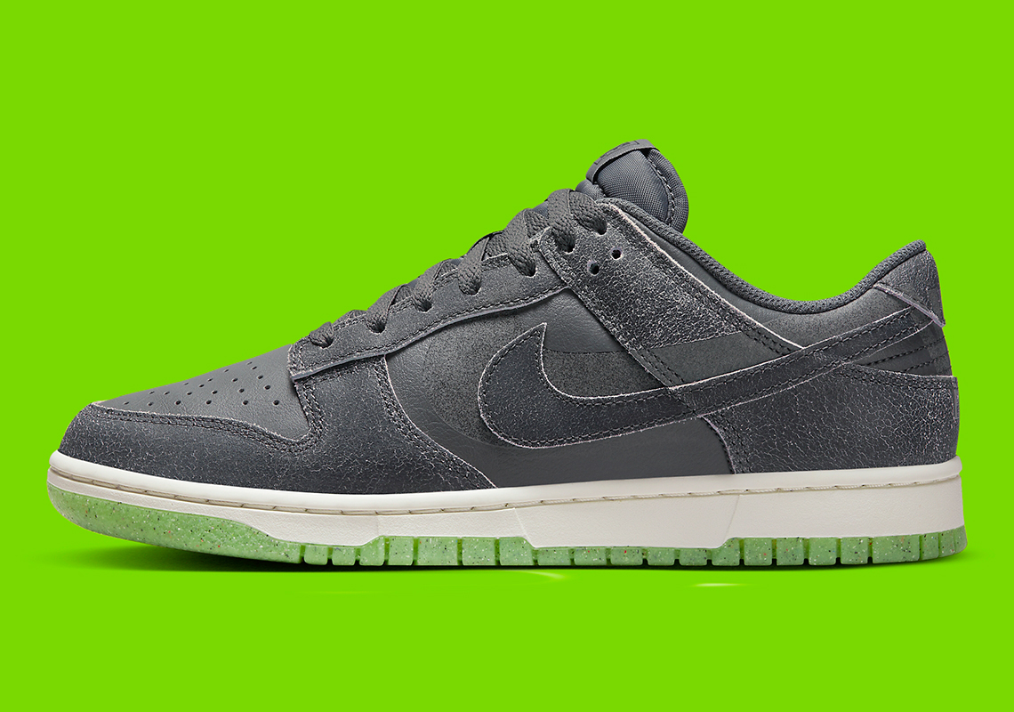 Nike Dunk Low Grey Green Double Swoosh Dq7681 001 1