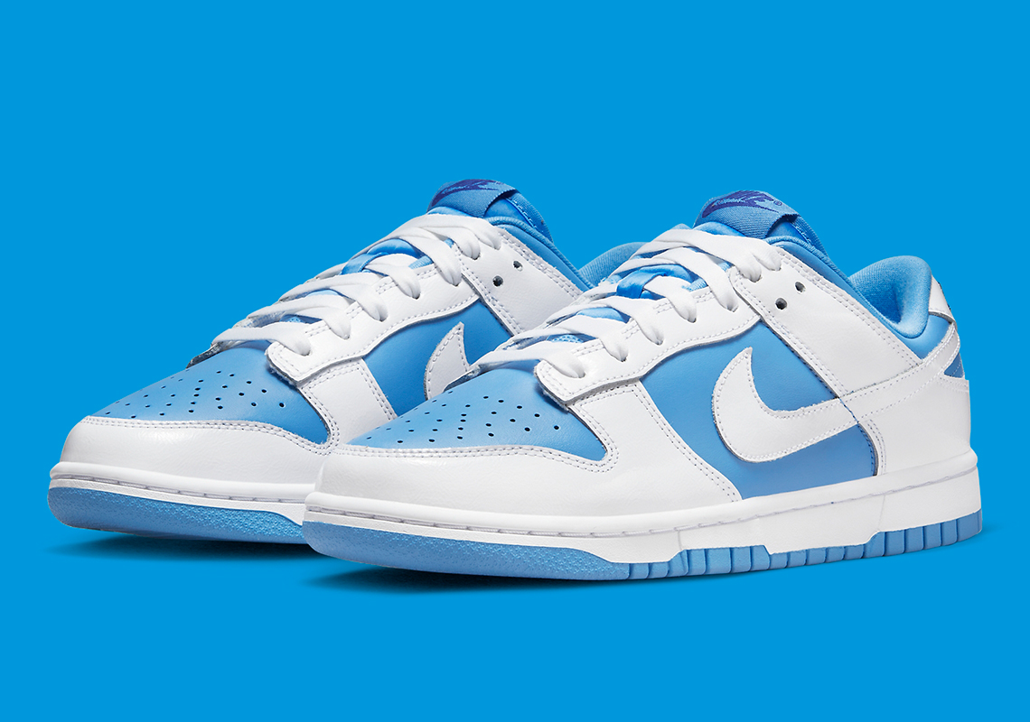 The Nike Dunk Low Reverses University Blue