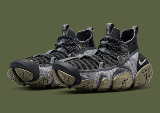 Black And Medium Olive Take Over The Nike ISPA Link