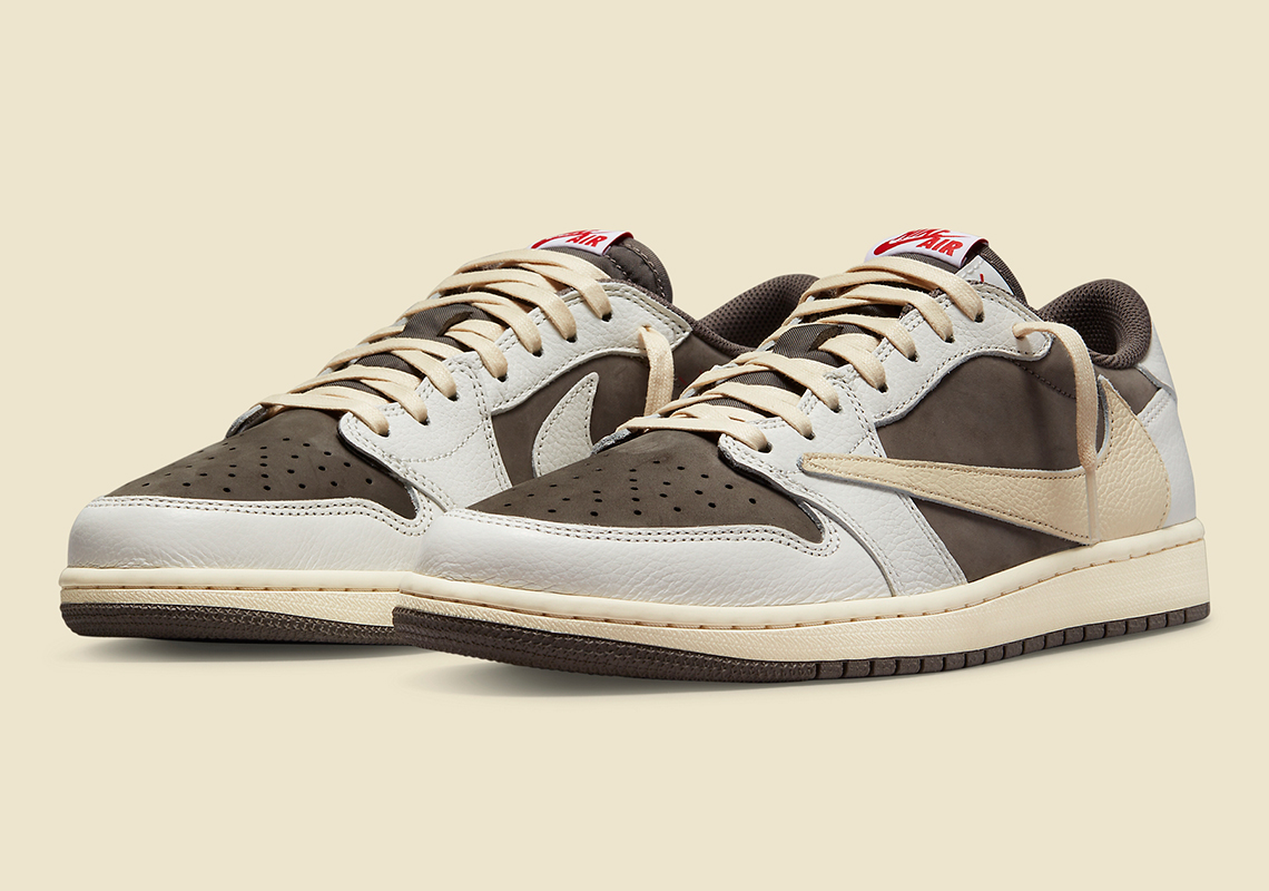 Official Images Of The Travis Scott x Air Jordan 1 Low OG "Reverse Mocha"