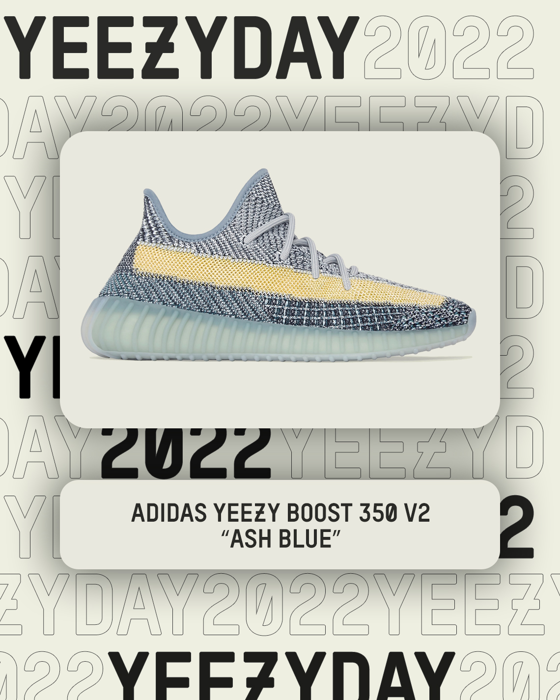 Yeezy Day 2022 Yeezy Boost 350 V2 Ash Blue