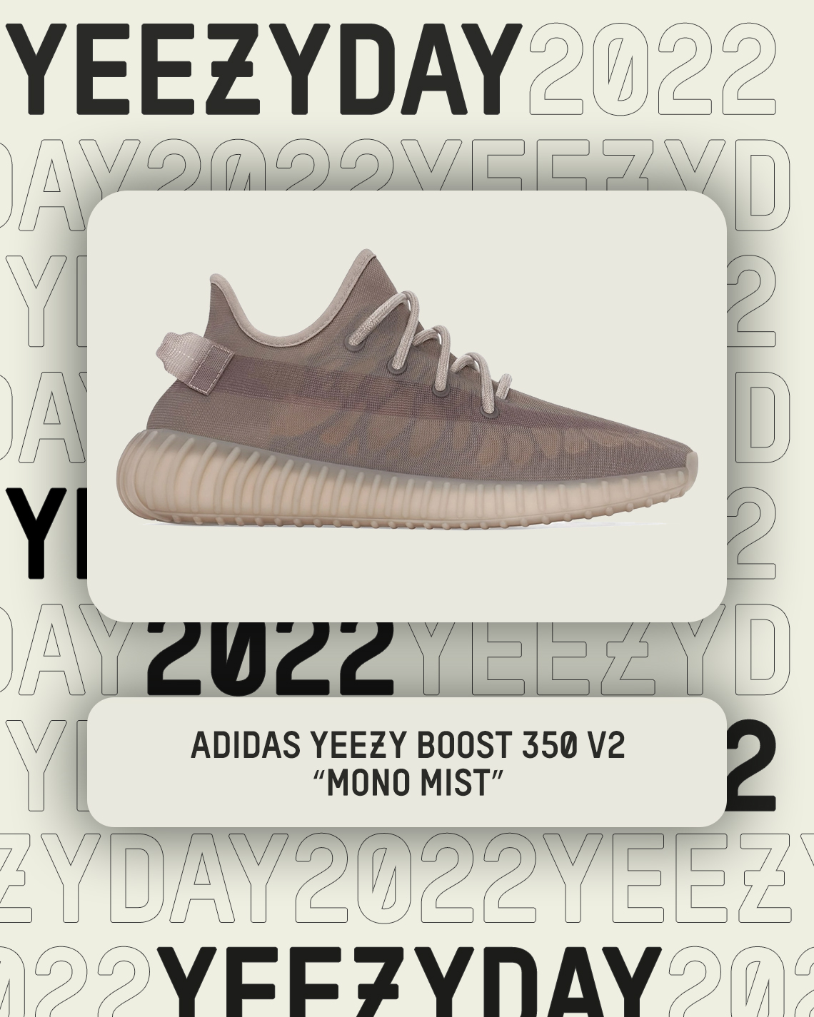 Yeezy Day 2022 Yeezy Boost 350 V2 Mono Mist