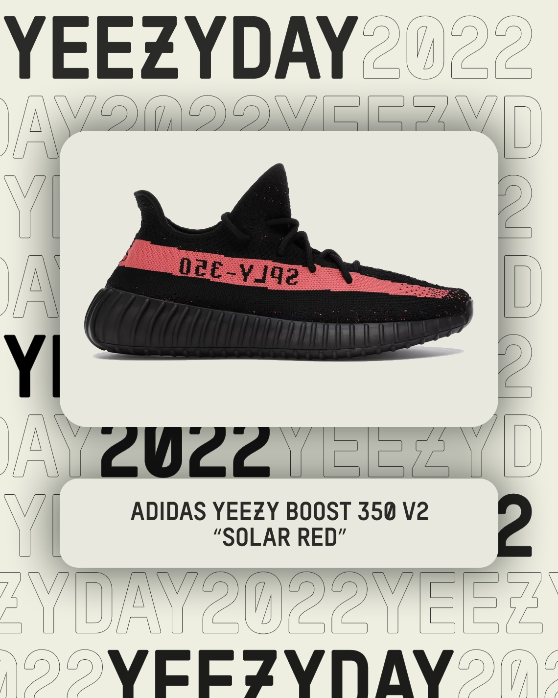 Yeezy Day 2022 Yeezy Boost 350 V2 Solar Red