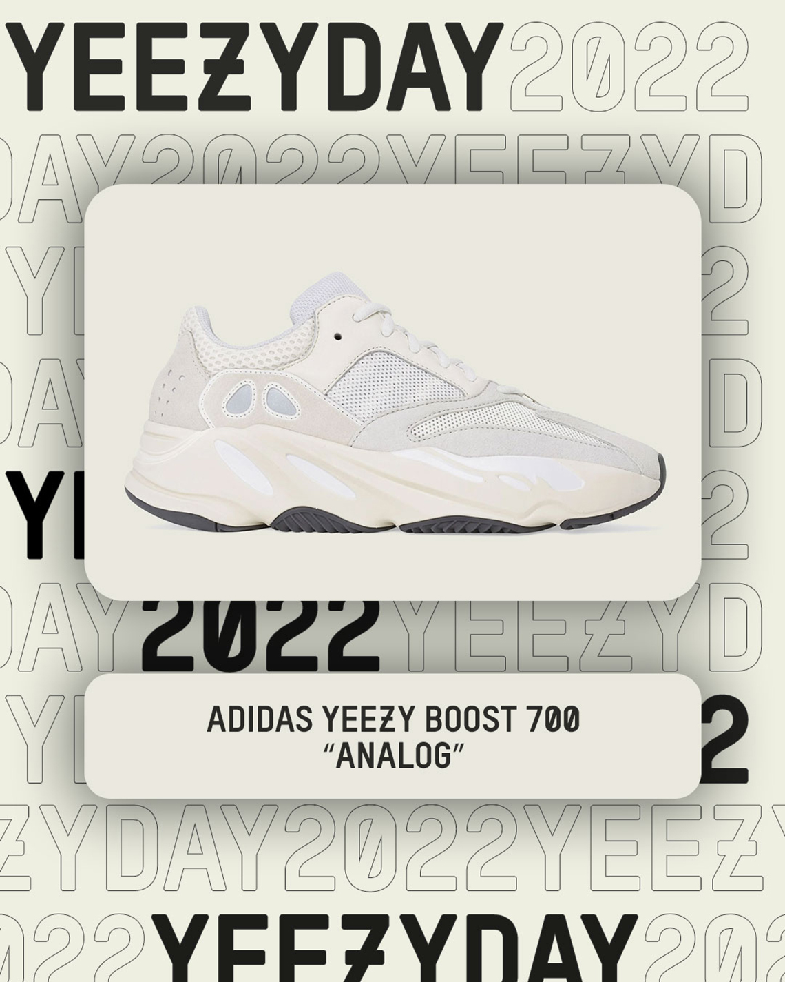 Yeezy Day 2022 Yeezy Boost 700 Analog