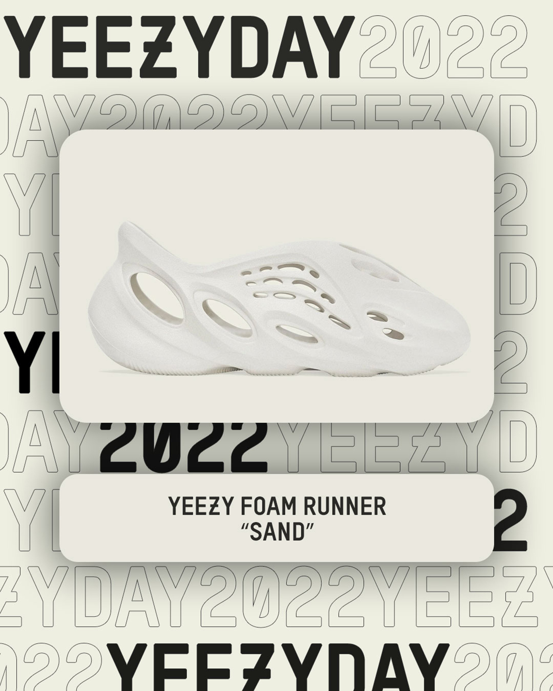 Yeezy Day 2022 Yeezy Foam Runner Sand 1