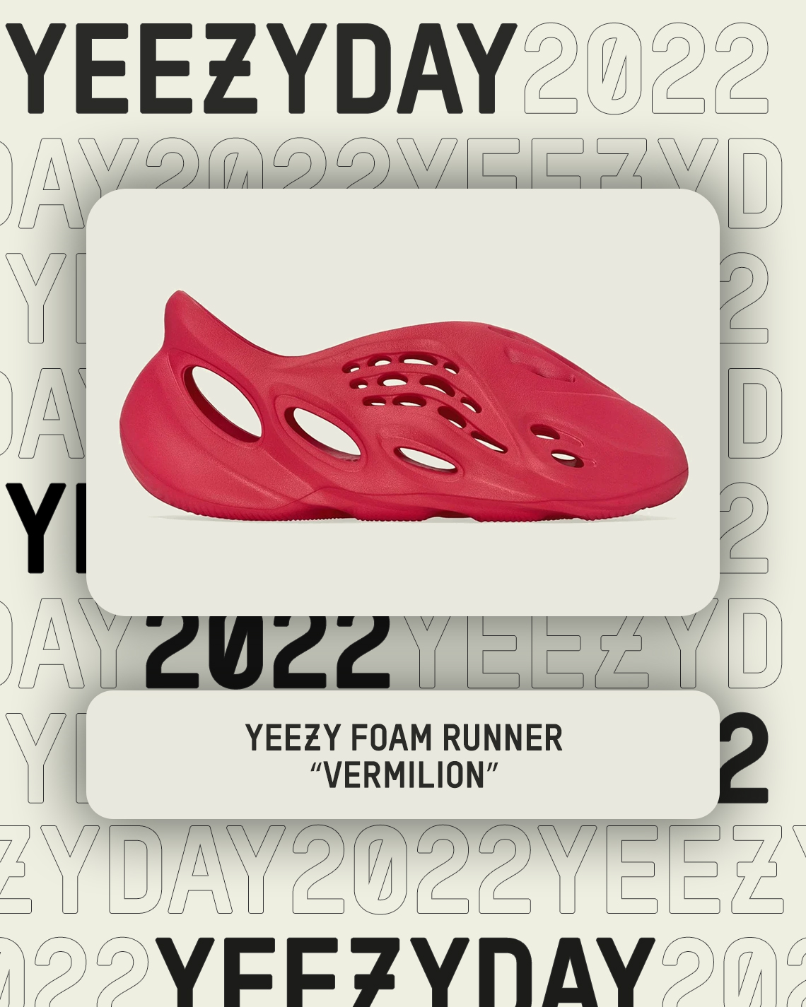 Yeezy Day 2022 Yeezy Foam Runner Vermilion 1