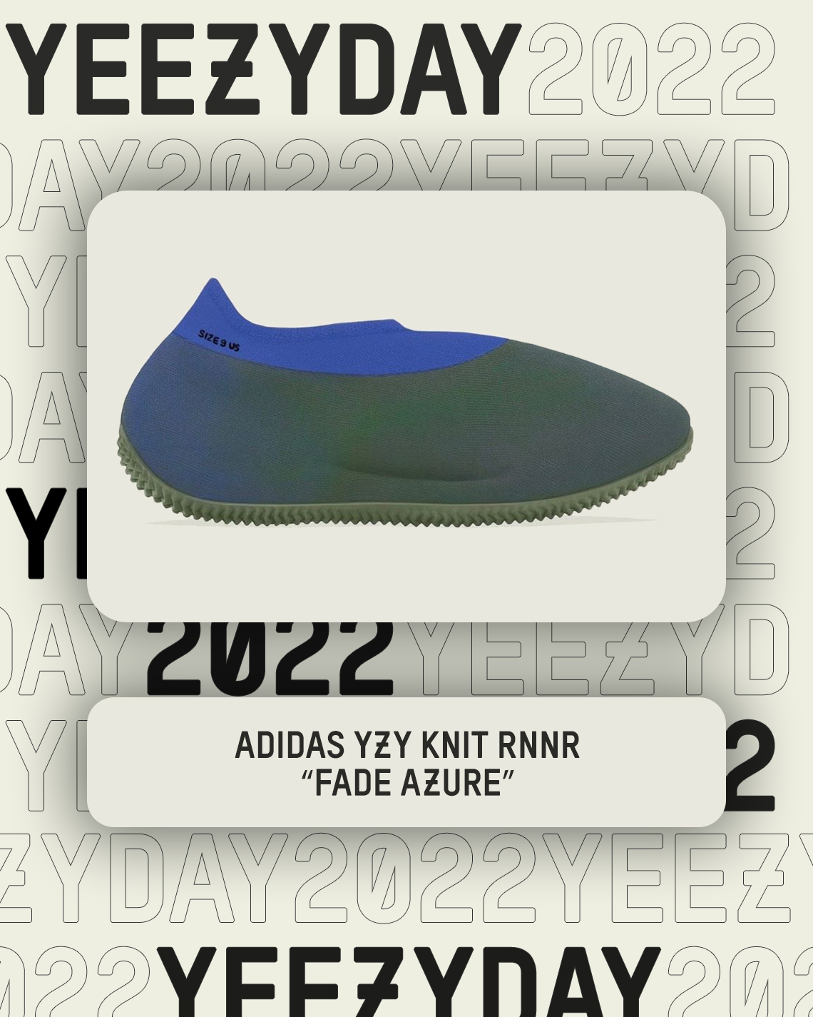 Yeezy Day 2022 Yeezy Knit Runner Fade Azure