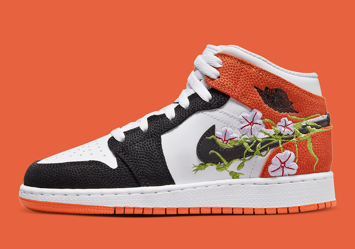 Overgrown Vines Wrap The Swoosh Of This Air Jordan 1 Mid