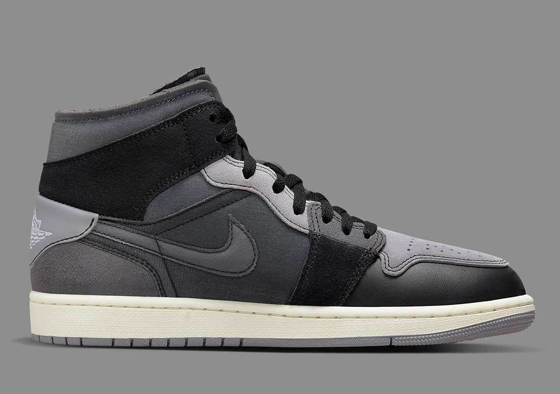 Air Jordan 1 Mid Inside Out Black Dm9652 001 1