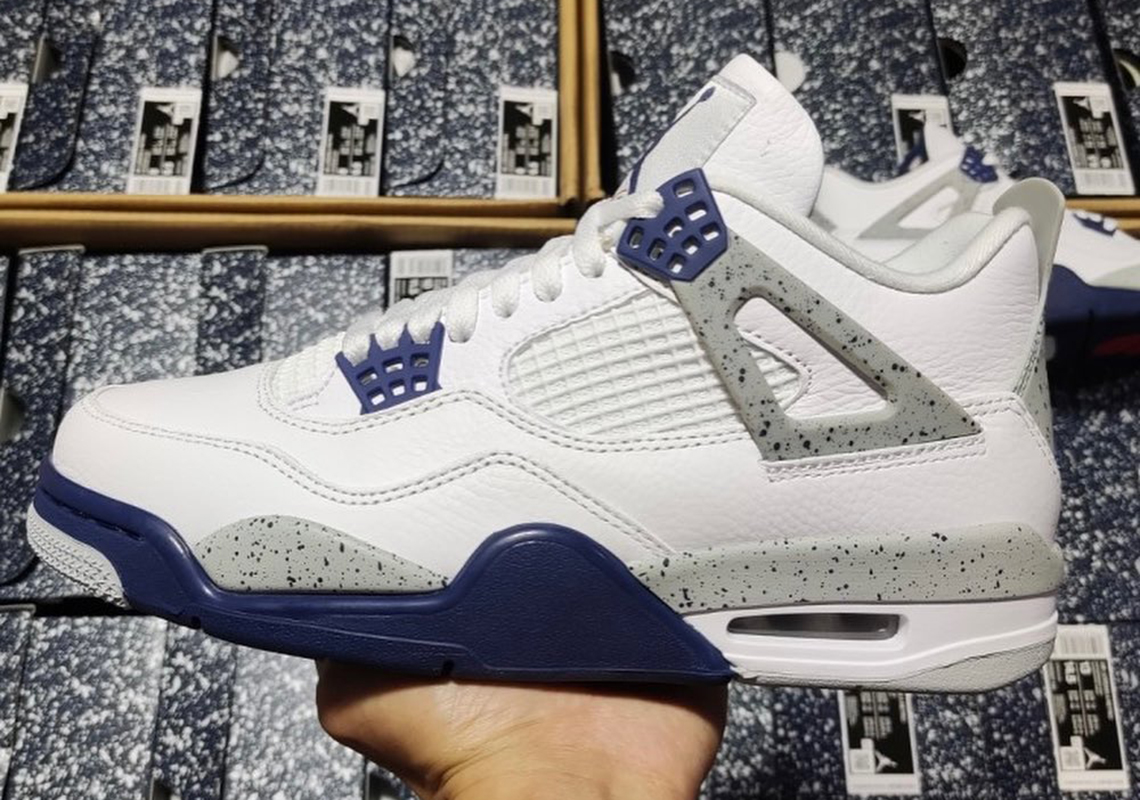 First Look At The Air Jordan 4 “White Navy”