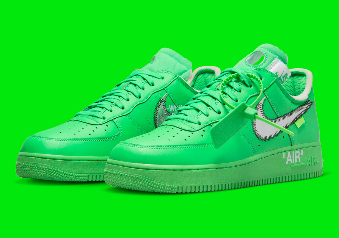 Official Images Of The Off-White x Nike Air Force 1 Low “Green”