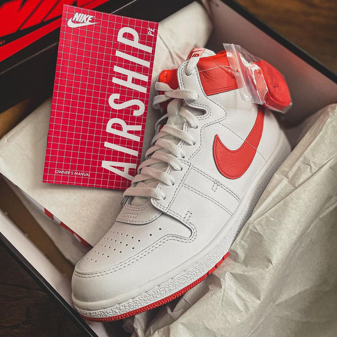 Nike Air Ship White Red 6