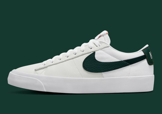 Green Leathers Dress Nike SB Orange Label’s Newest Blazer Low