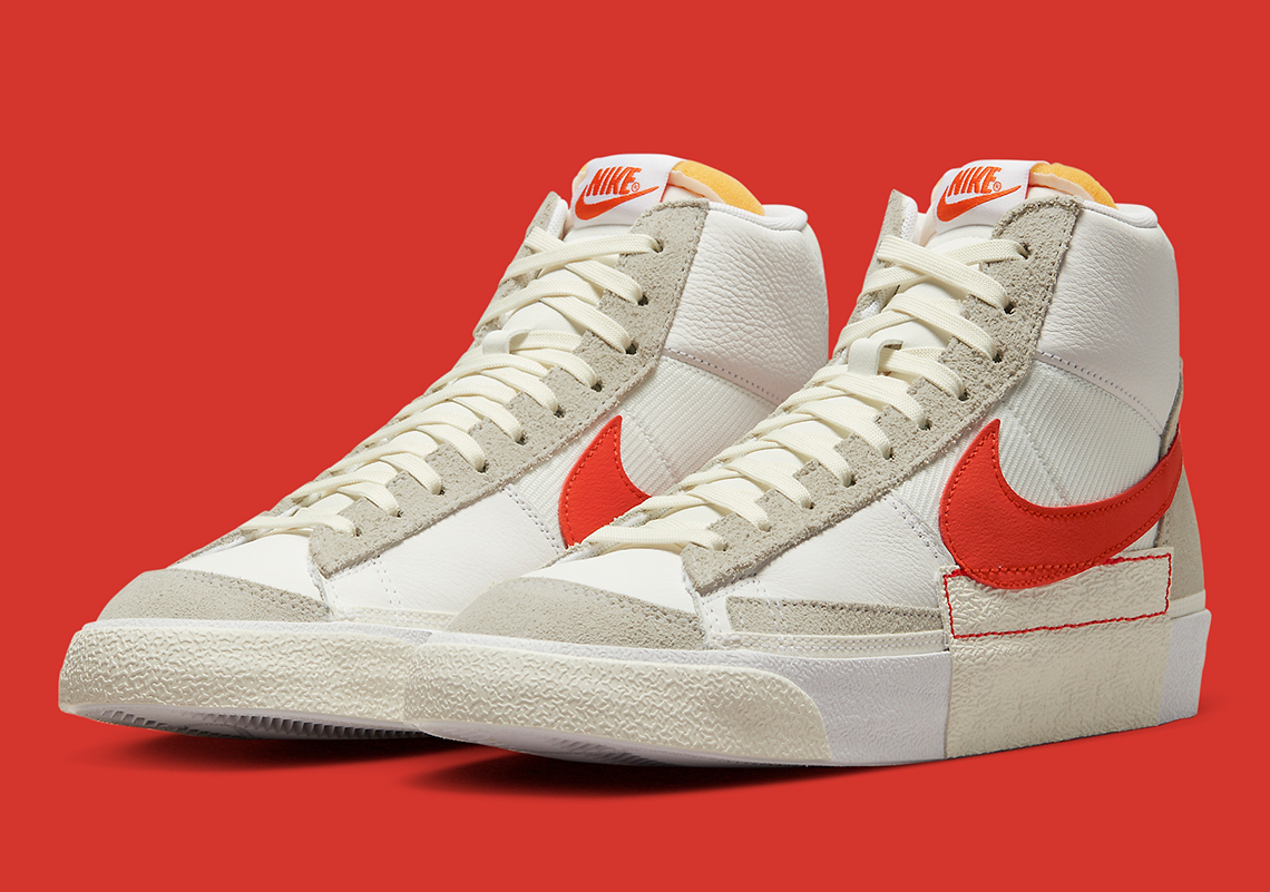 This Nike Blazer Mid '77 Remastered Flaunts Bright Orange Swooshes