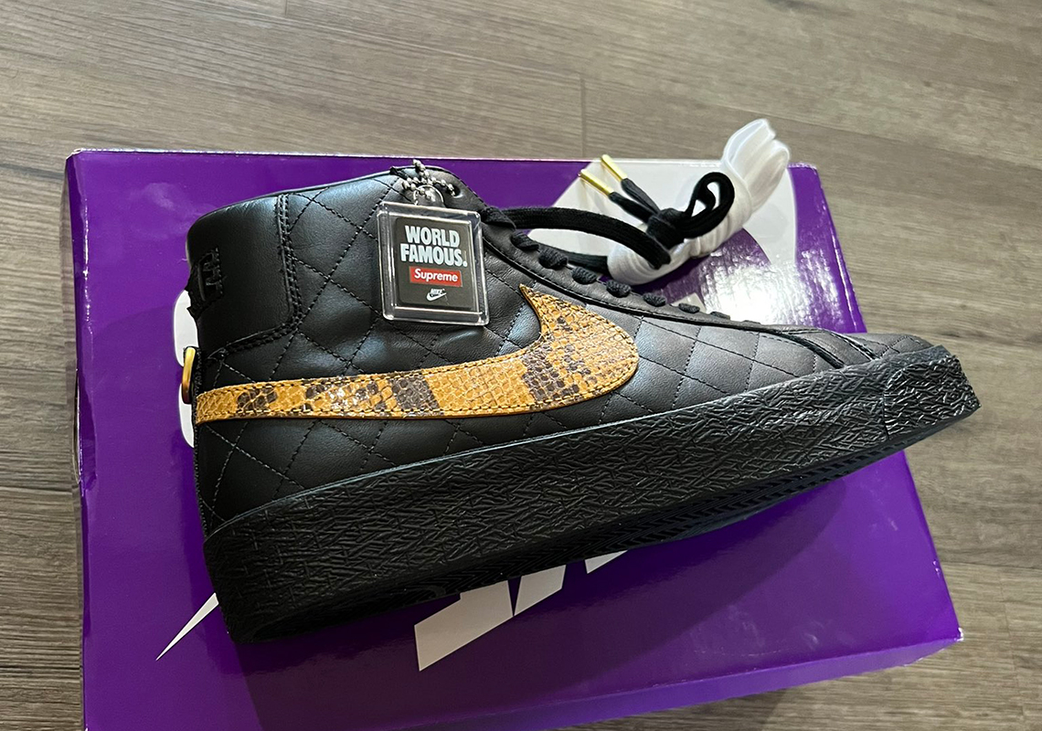 Supreme Nike Sb Blazer Mid Black 1