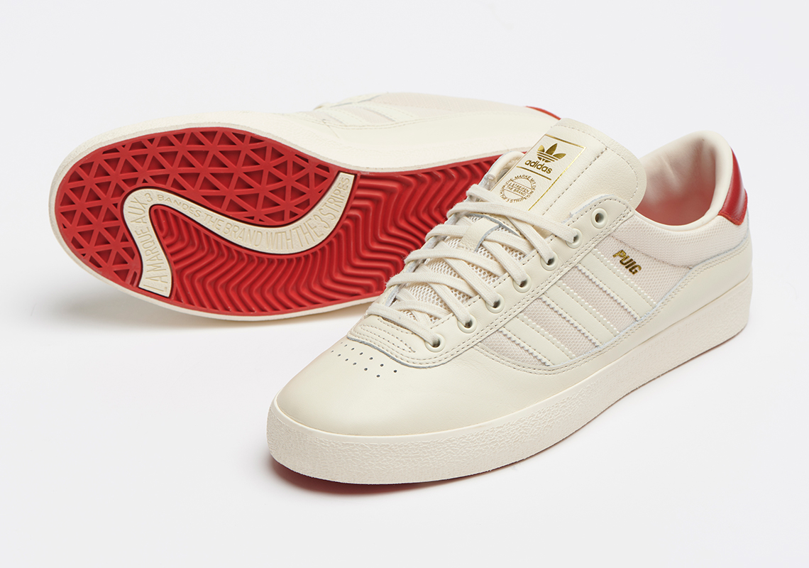 Adidas Lucas Puig Indoor Cream White Scarlet Gw3150 1
