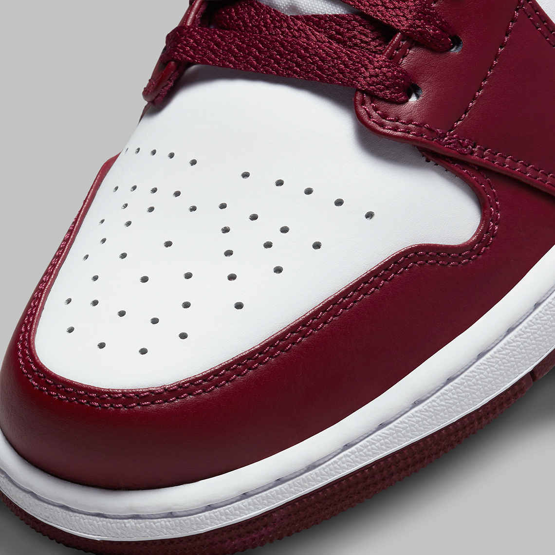 Air Jordan 1 Low Bordeaux 553558 615 5