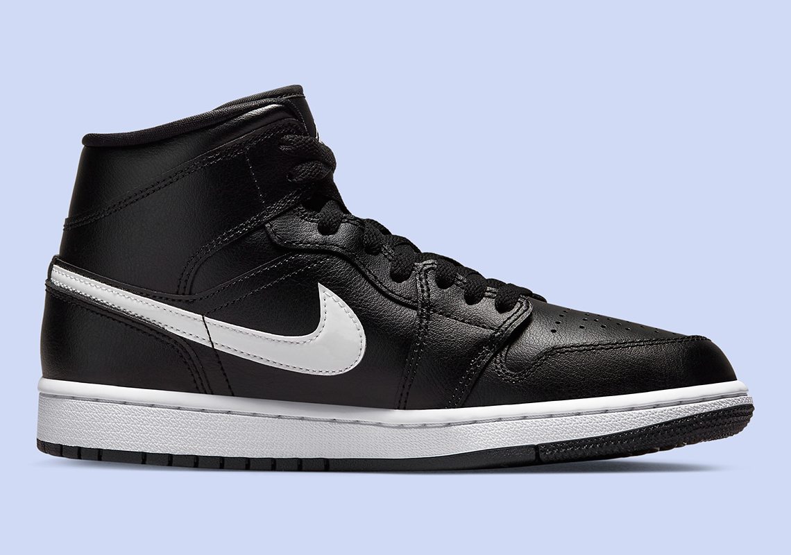 Air Jordan 1 Mid Black White Dv0991 001 5