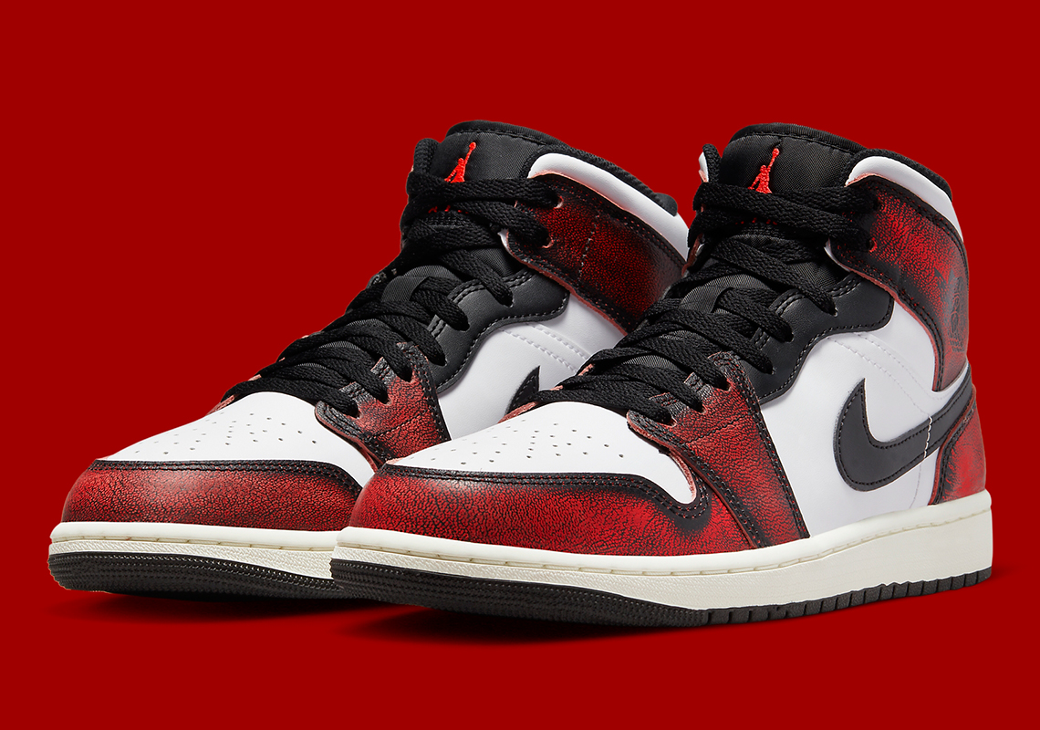 The Air Jordan 1 Mid "Wear-Away" Comes Pre-Worn