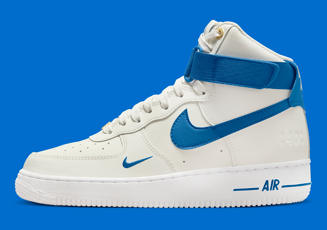 Nike Air Force 1 High 40th White Blue Dq7584 100 10