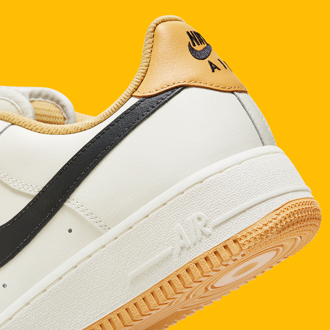 Nike Air Force 1 Low Sail Gold Black Fd9063 101 4