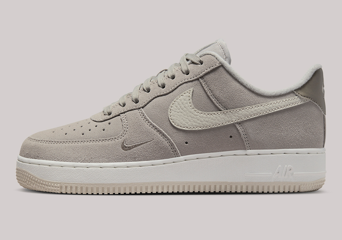 Nike Air Force 1 Premium Grey Suede Fb8826 001 4