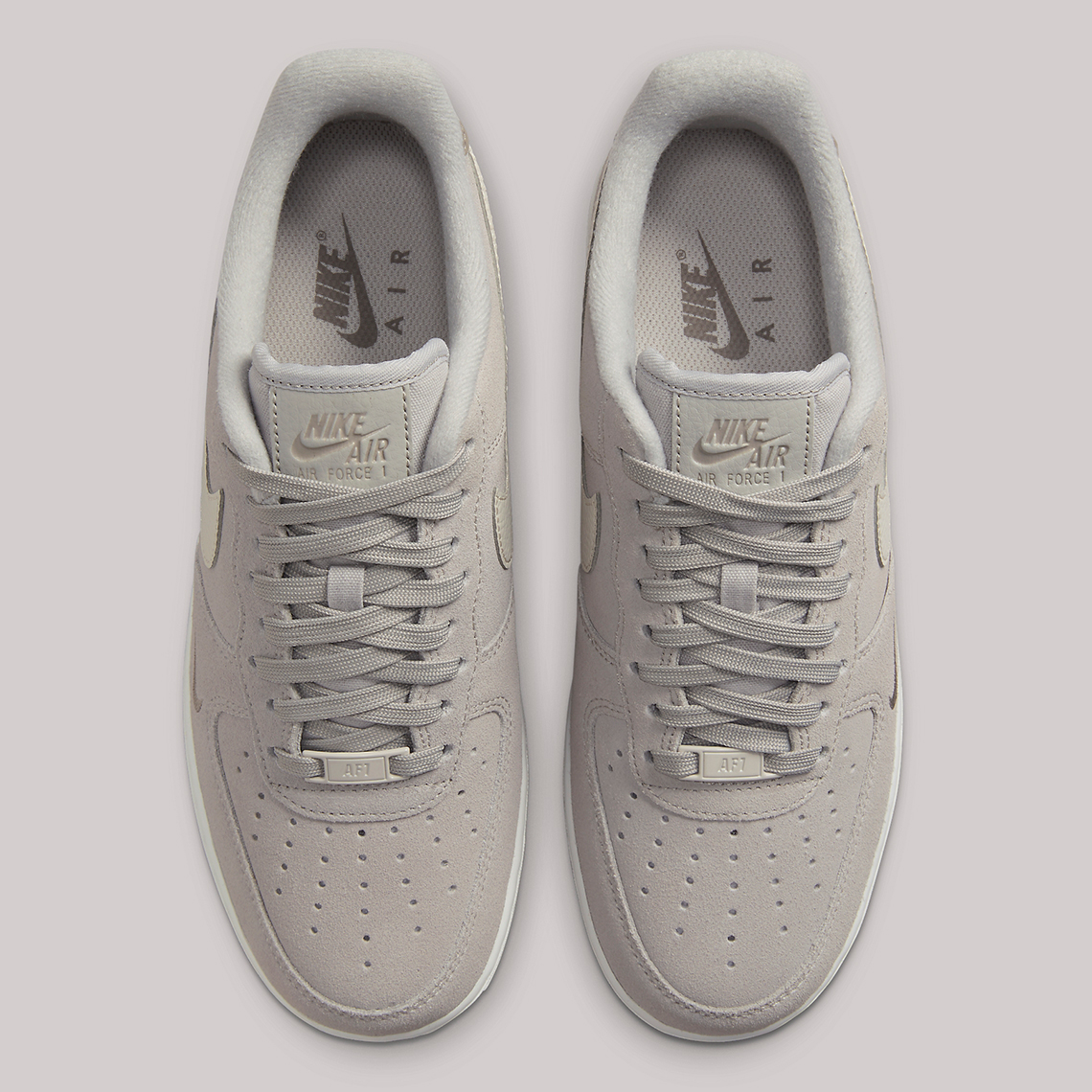 Nike Air Force 1 Premium Grey Suede Fb8826 001 5