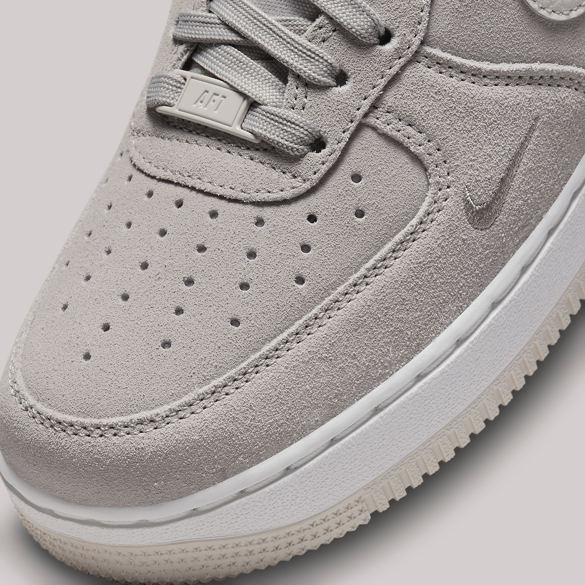 Nike Air Force 1 Premium Grey Suede Fb8826 001 8