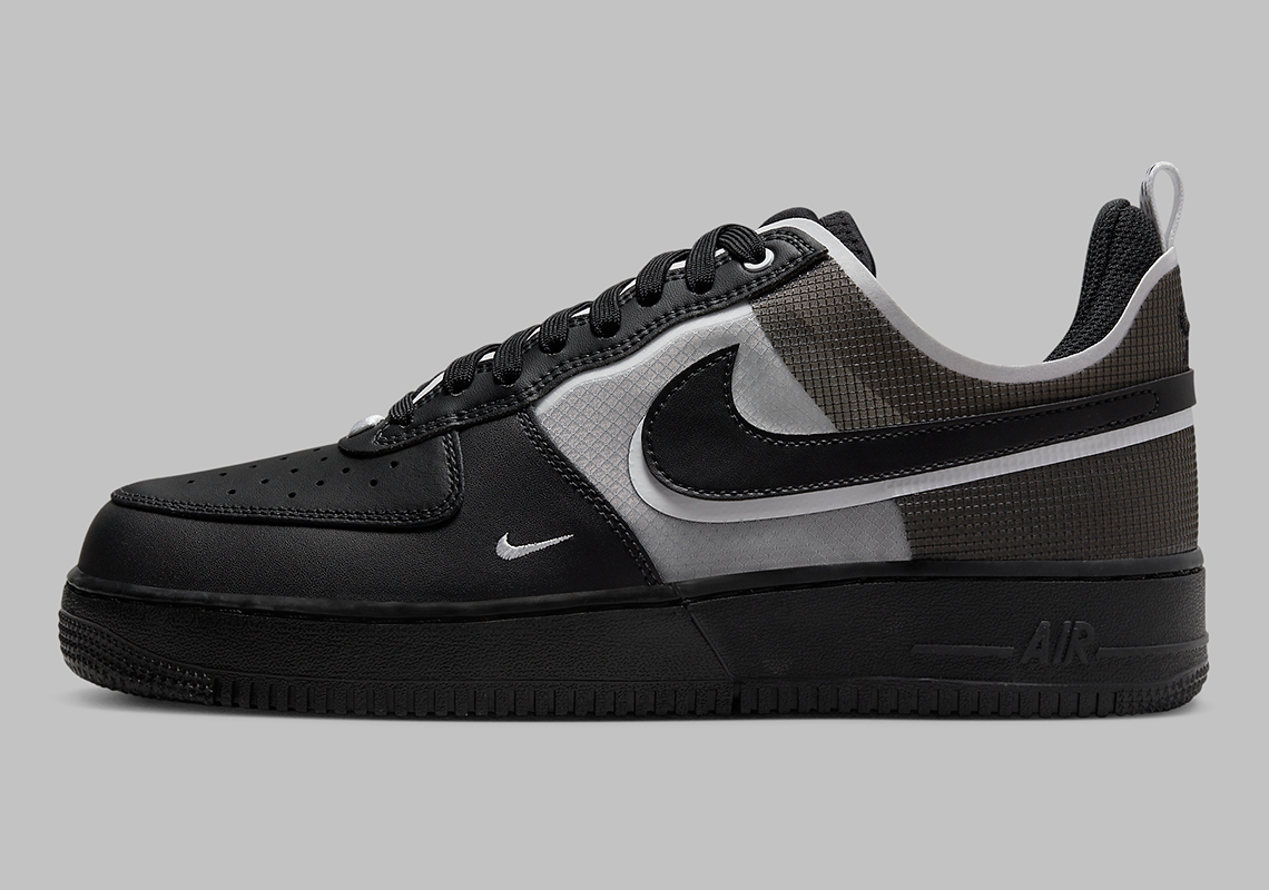 Nike Air Force 1 React Black White Dm0573 002 6