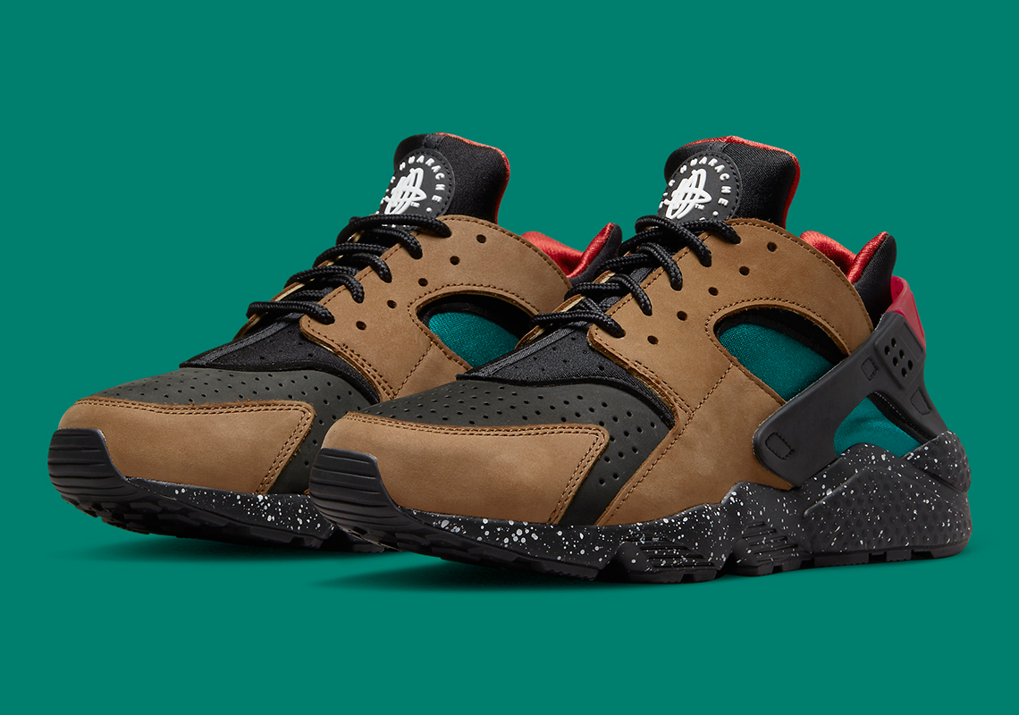 Nike Air Huarache Brown Black Teal Dd1068 201 7