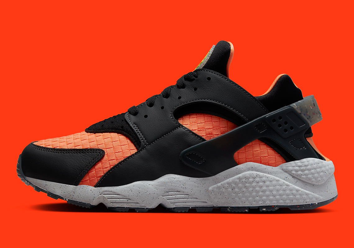 Nike Air Huarache Crater Premium Black Orange Dq5013 001 1