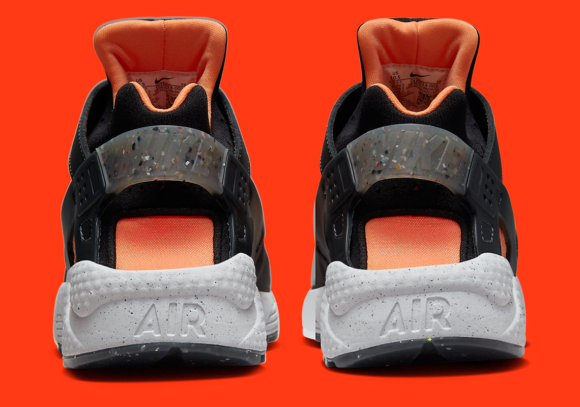 Nike Air Huarache Crater Premium Black Orange Dq5013 001 4