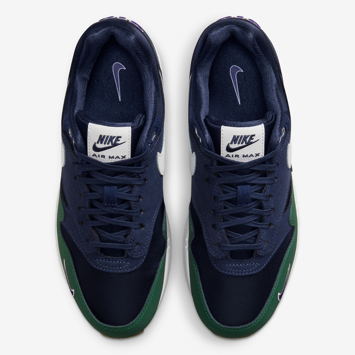 Nike Air Max 1 Qs Womens Obsidian White Midnight Navy Gorge Green Dv3887 400 4