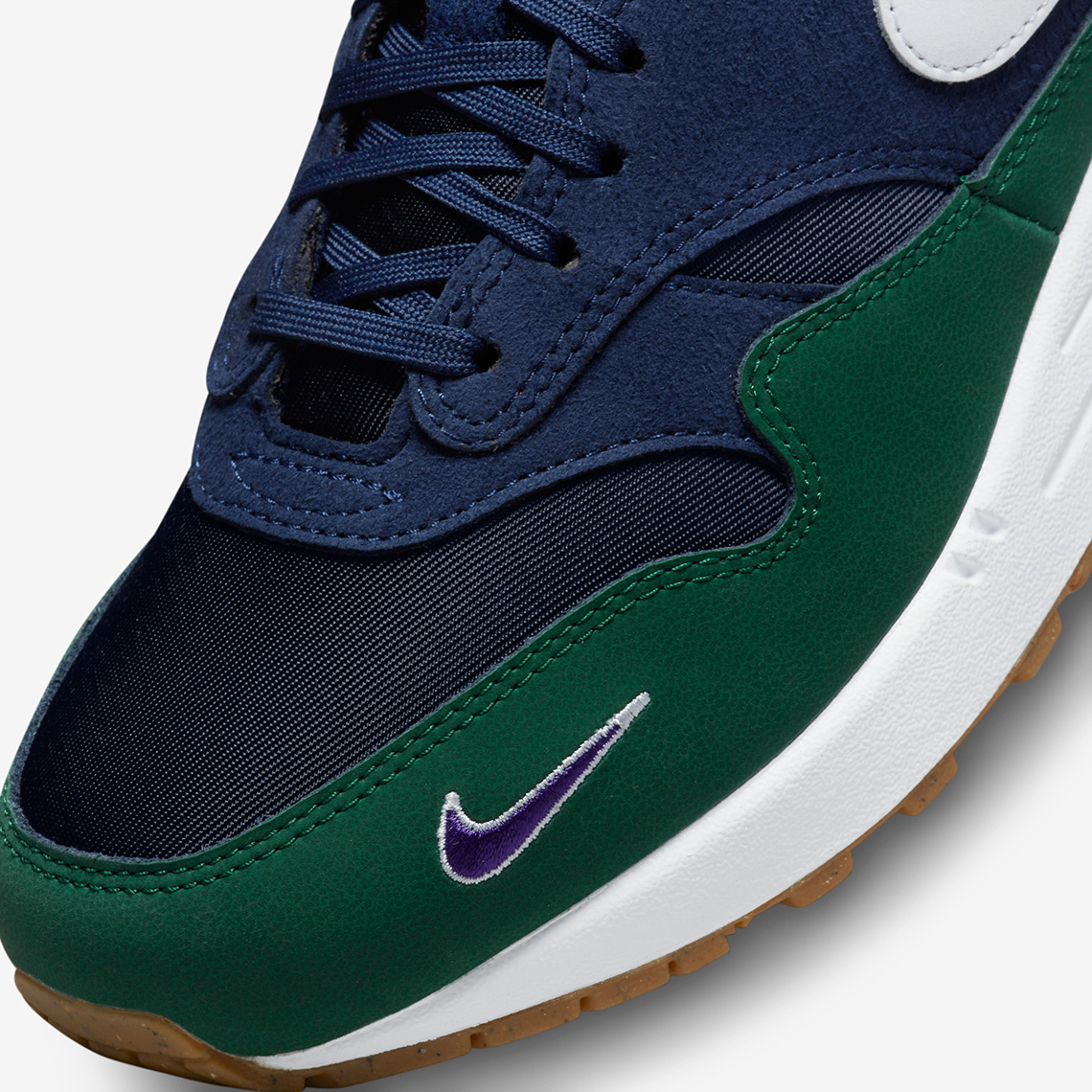 Nike Air Max 1 Qs Womens Obsidian White Midnight Navy Gorge Green Dv3887 400 9